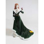 A Royal Worcester porcelain figure of The Rose of Camelot, height 25cmCondition report: Condition is