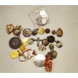 A collection of assorted religious, sporting and commemorative medals, to include Insurance Athletic