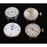 A Girard Perregaux ladies mechanical watch, movement and dial only, together with two others, one