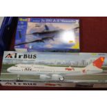 An Airbus No. 5808 Spaceshuttle model aeroplane, boxed, together with a 1:72 scale Airfix kit (2)