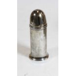 An Edwardian silver bullet shaped sugar sifter, h.13cm, 2.2oz