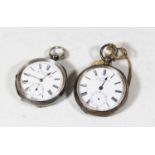 Thomas Russell & Son of Liverpool, gents silver cased open face pocket watch (a/f) dia. 52mm