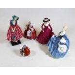 A collection of three Royal Doulton figurines, to include Lavinia HN1955, Priscilla HN1940, and