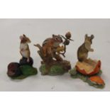 A Border Fine Artrs figure "Mice on Fruit" No. A8001, Mouse on Plum, height 10cm, together with