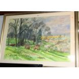 David Birch - A View of Chipping Campden, watercolour and wash, signed and dated 1994 lower right,