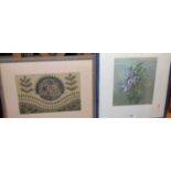 Assorted pictures and prints, to include Flower Study pastel, various unframed engravings etc