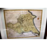 J. Cary - A map of the East Riding of Yorkshire with Ainsty Liberty, later hand-coloured