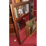 Assorted reproduction prints to include after the Old Masters, and a modern gilt framed wall