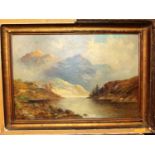 Francis E Jamieson (1895-1950) highland landscape, oil on canvas signed lower left, 40 x 59cm