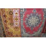 Two Persian style machine woven hall runners
