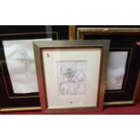 Assorted contemporary prints, to include female nude; together with Richard Ackermann - Summer