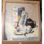 Stanley Golding - Breakfast, oil on canvas board, signed upper right, 60 x 50cm