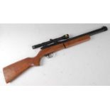 * A Japanese Sharp-Innova .22 under-lever air rifle, serial no. A 370788, with Japanese 4 x 28