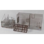 * A Gilpa wirework rat / sparrow trap, of rectangular form, w.62cm; together with a 'Potter'