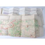 A collection of WW II R.A.F. Ordnance Survey maps to include North Scotland, England North East