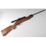 * A Hungarian EC 522 .22 break barrel air rifle, serial no. 07753, with Kassnar 4 x 20 scope, 97cm.