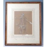 Ernest Crofts, (1847-1911), Portrait of a Cavalry Officer in standing pose, pencil, heightened