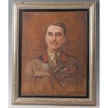 Mabel B. Messer, (British Fl. 1910-1940), Portrait of a British Army Officer, oil on canvas,