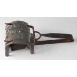 * An early 20th century Everett Lowestoft pattern gin trap, the spring neck with makers stamp, the