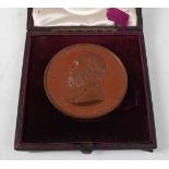 A Sir Joseph Whitworth Memorial medal, in fitted case.