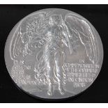 A London 1908 Olympic Judges participants medal, silver version, designed by Sir Edgar Bertram