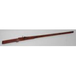 * A large 19th century matchlock punt gun, having a 143cm large bore barrel, stamped 1?PR / EXR