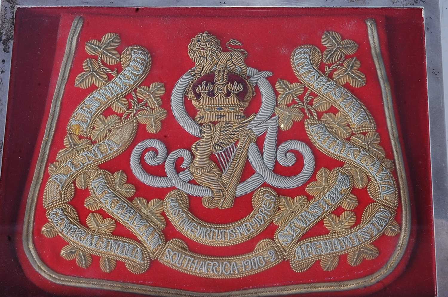 A George VI silver table cigar box of typical rectangular form, the hinged lid having an inset red - Image 2 of 3