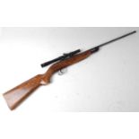 A Webley & Scott Ltd Ranger .177 break barrel air rifle, with Webley 4 x 15 scope, 98cm.