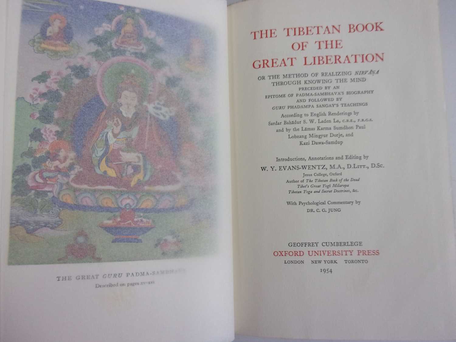 EVANS-WENTZ, W.Y. The Tibetan Book of the Dead, OUP, Oxford, 1936 2nd imp. Together with: The - Image 5 of 5