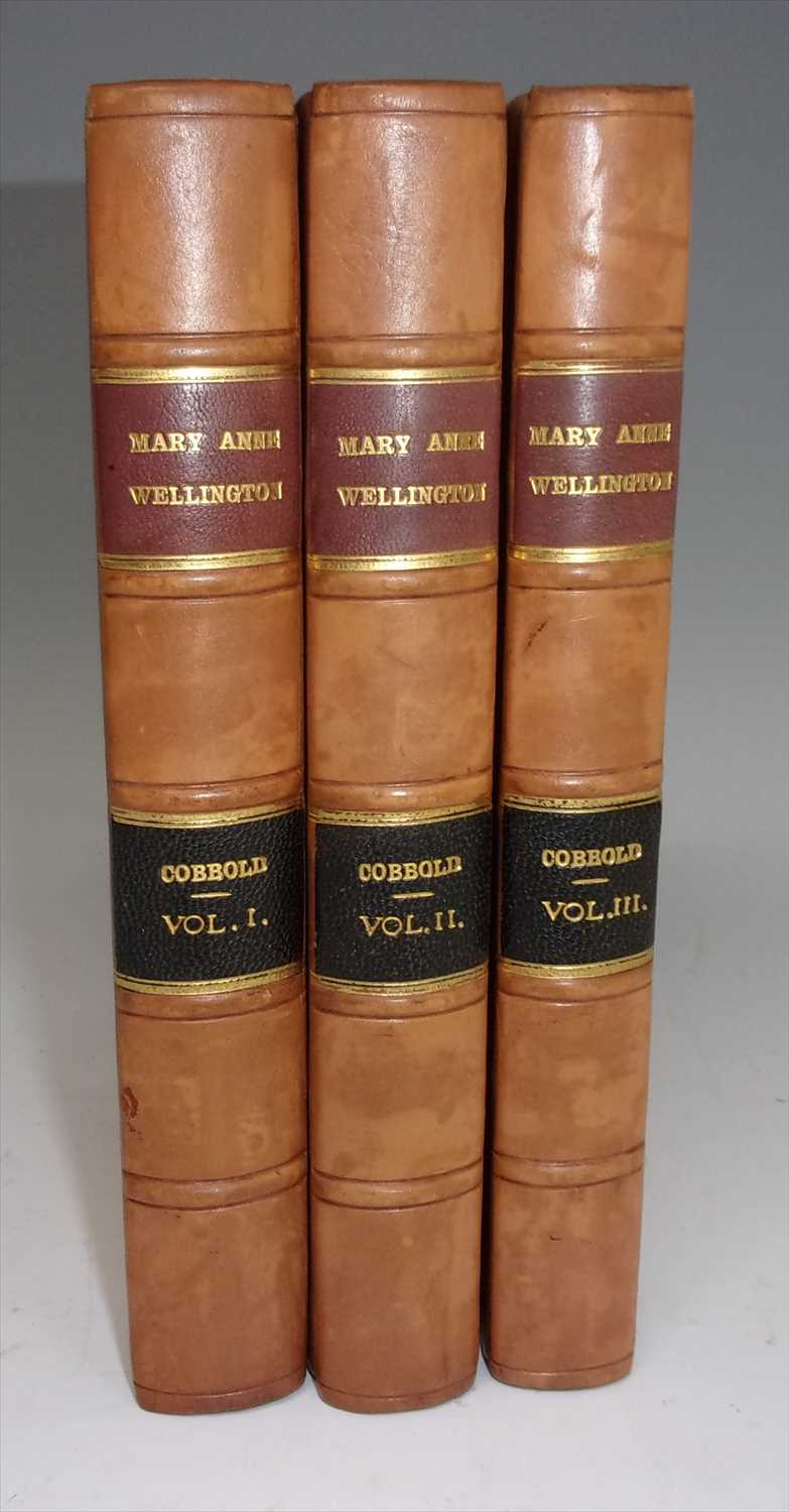 COBBOLD, Richard. Mary Anne Wellington. Henry Colburn, London. 1846 1st edition. 3 vols. [3]