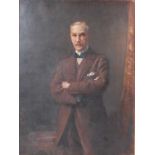 John Crealock (1871-1959) - Three-quarter length portrait of George Humphrey Esq, oil on canvas,