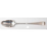 A George III silver stuffing spoon, in the Old English pattern, 3.1oz, maker Hester Bateman,