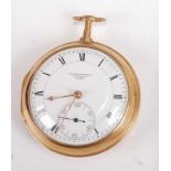 Thomas Earnshaw of London - a fine gold pair cased pocket chronometer, London 1800, having a