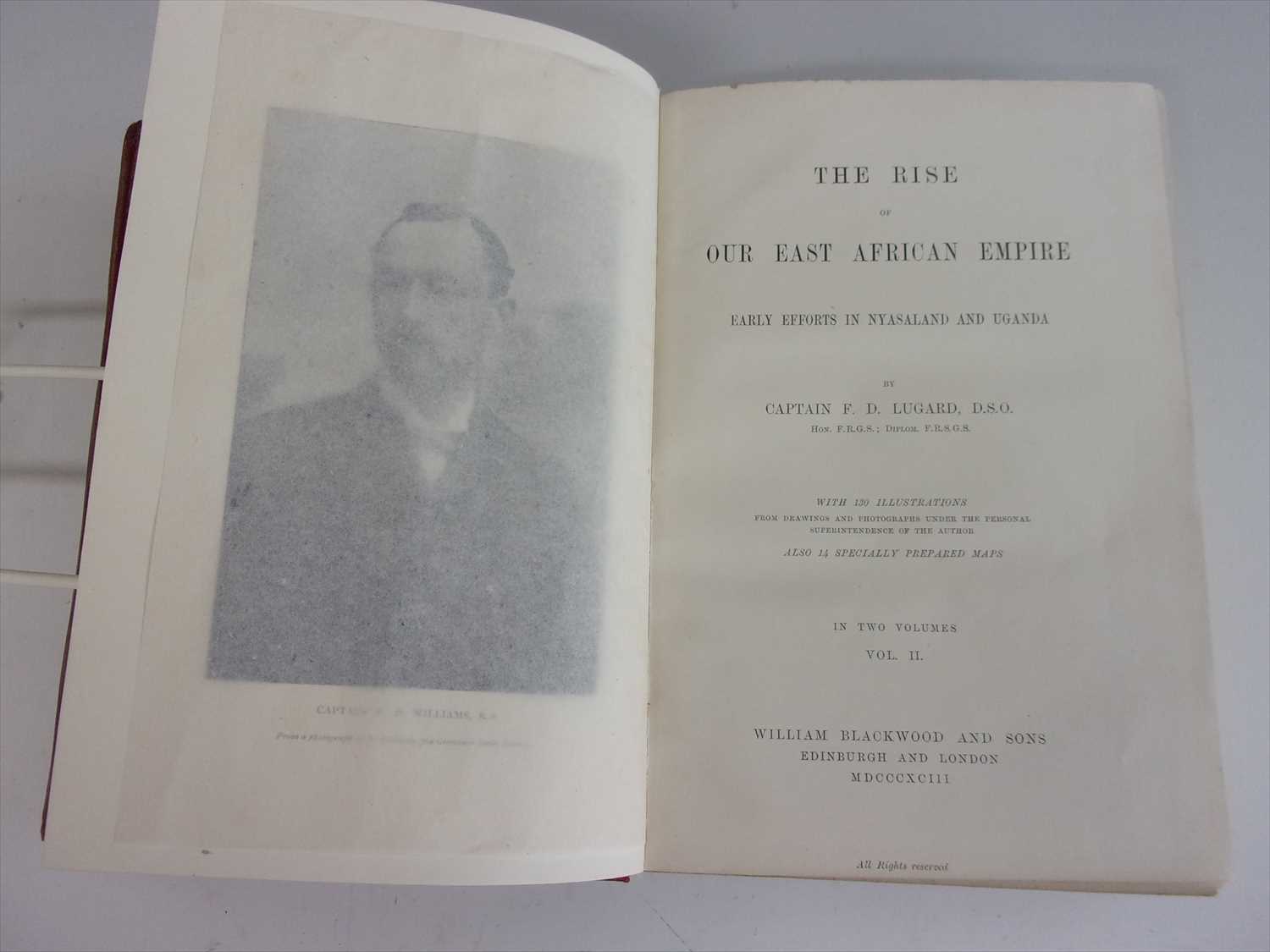 LUGARD, Capt. F. D. The Rise of Our East African Empire. William Blackwood & Sons, London, [1893] - Image 3 of 3