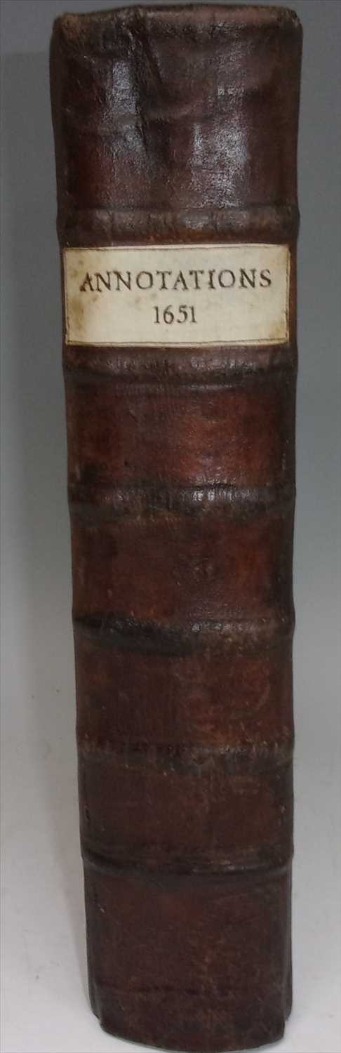 DOWNAME, J. Annotations Upon All Books of the Old and New Testaments. John Legatt, London 1651 2nd