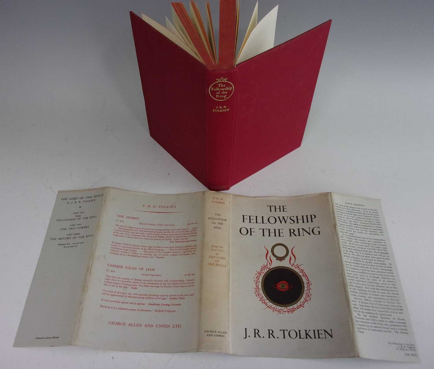 TOLKIEN, J.R.R. The Hobbit. George Allen & Unwin, London. 1954 6th impression (second printing of - Image 9 of 11