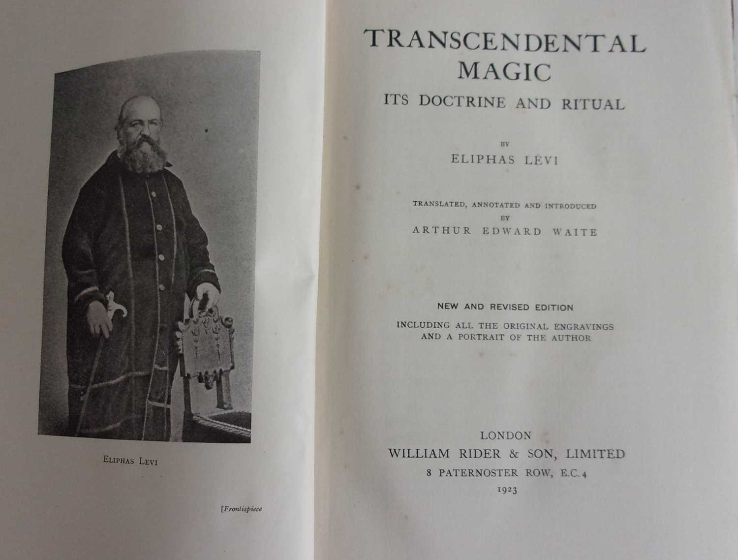 LEVI, Eliphas. Transcendental Magic. William Rider, London, 1923. New Edition. In original - Image 2 of 2