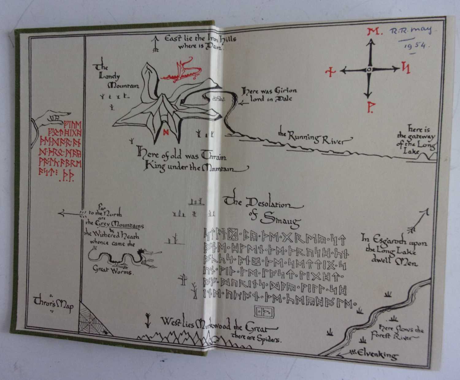 TOLKIEN, J.R.R. The Hobbit. George Allen & Unwin, London. 1954 6th impression (second printing of - Image 5 of 11