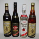 Havana Club, eight various bottles to include four bottles of aged 7 years, one aged 5 years, one