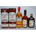 Various Bacardi rums, to include aged 8 years, one bottle; Superior, several bottles; aged 8 years