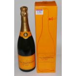 Veuve Clicquot Ponsardin NV Yellow Label Brut Champagne, one bottle in carton