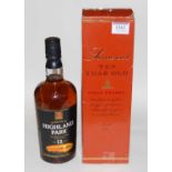 Highland Park aged 12 years Single Malt Scotch Whisky, 70cl, 40%, one bottle; and Somerset 10 year