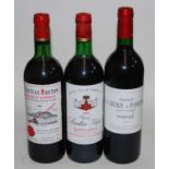 Docteur Barde Château Mouton, 1983, Bordeaux, eighteen bottles (approx 6 appear corked); Château