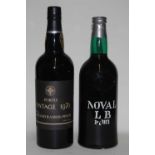 Porto Vintage Port, 1970, shipped by Adriano Ramos-Pinto, one bottle; and Noval LB Port, one