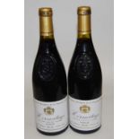 Delas Cuvee Marquise de la Tourette Hermitage, 1985, Rhone, two bottles