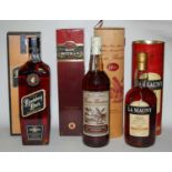 Bundanberg Black rum, 1125cl, 40%, one bottle in carton; Rom Botran 12 year old Anejo rum, 70cl,