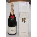 Moët & Chandon NV champagne, one magnum in carton