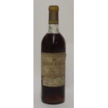 Château d'Yquem, 1957, Lur-Saluces, one bottle