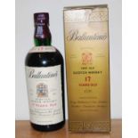 Ballantine's 17 year old Scotch Whisky, 75cl, 43%, one bottle in carton