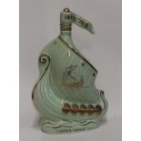 Larsen Fine Champagne Cognac in Viking ship 'Invincible' decanter, 70cl, 40%, in presentation box